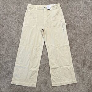 Womens Size 16 Short American Eagle Outfitters AEO High Waist Baggy Wide Leg J…